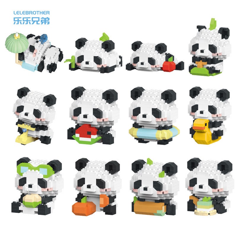 Compatible With Lego W1508 Panda Model Micro-Drilled Small Particles Educational Assembled Ornaments Toys Building Blocks Gifts - Image 3